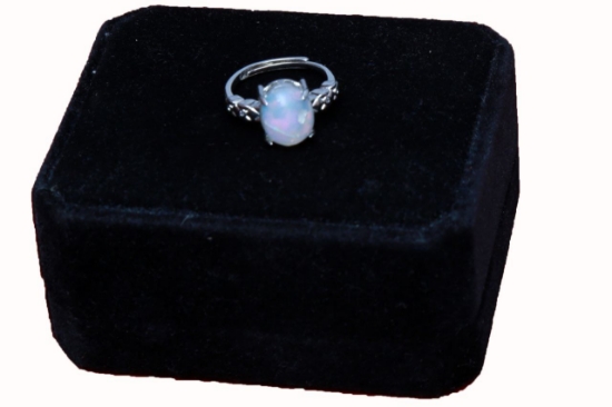 Picture of OPAL WITH SILVER RINGS